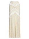 Patbo Fringe Trim Maxi Skirt In Sandstone In White