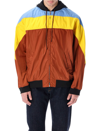 Marni Hooded Colour-block Lightweight Jacket In Multicolor