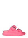 Alexander Mcqueen Oversized Double-buckle Sandals In Rosa