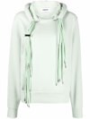 Ambush Multi-cord Cotton Hoodie In Green