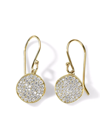 IPPOLITA 18KT YELLOW GOLD STARDUST SMALL FLOWER DISC DIAMOND EARRINGS