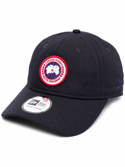 Canada Goose New Era Logo-appliquéd Cotton-twill Baseball Cap In Blue