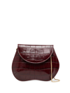 LITTLE LIFFNER PEBBLE MINI CROCODILE-EMBOSSED SHOULDER BAG