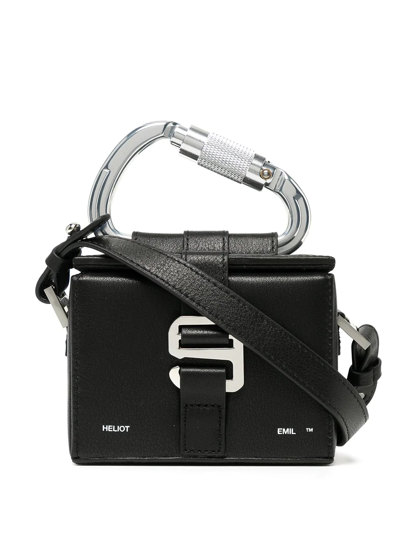 Heliot Emil Carabiner-detail Box Bag In Black