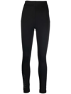 Moncler Base Layer Wool-blend Leggings In Black