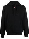 DIESEL S-GINN-HOOD-D LOGO-APPLIQUÉ HOODIE