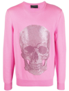 PHILIPP PLEIN ICONIC SKULL CREWNECK SWEATER