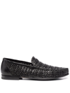 OFFICINE CREATIVE LIBRE WOVEN LEATHER LOAFERS