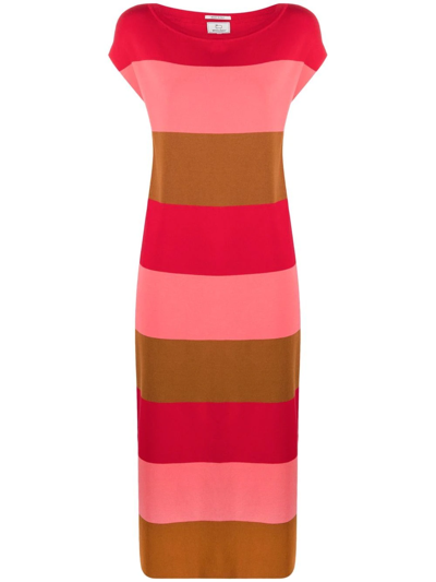 Woolrich Mid-length Striped Dress In Multicolour