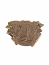 Oseree Metallic-effect Ruched Bikini Bottoms In Brown