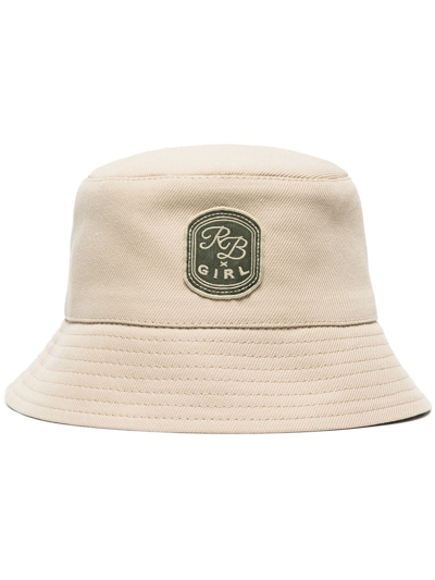 Ruslan Baginskiy Neutral Lampshade Cotton Bucket Hat In Neutrals