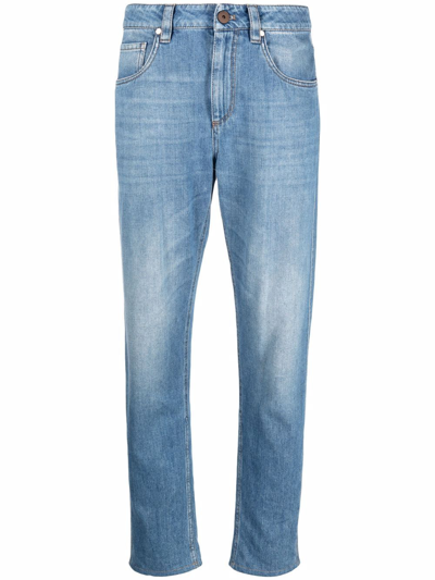 Brunello Cucinelli Relaxed Straight-leg Jeans In Blue