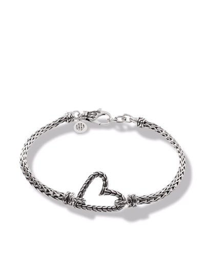 John Hardy Classic Chain Manah Heart Bracelet In Silver