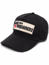 Dsquared2 Logo-patch Baseball Cap In Black