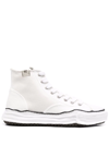 MIHARAYASUHIRO HIGH-TOP RAW-CUT SNEAKERS