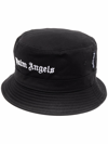 PALM ANGELS EMBROIDERED LOGO BUCKET HAT