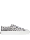 GIVENCHY CITY 4G-MONOGRAM LOW-TOP SNEAKERS