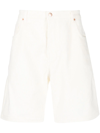 Drôle De Monsieur Cotton Bermudas In White
