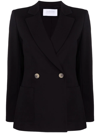 Harris Wharf London Notched-collar Double-breasted Jacket In Black