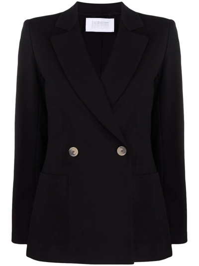 Harris Wharf London Notched-collar Double-breasted Jacket In Black
