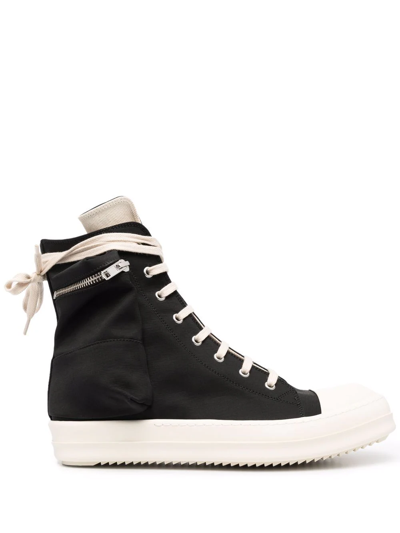 Rick Owens Drkshdw Drkshdw By Rick Owens Hollywood High Top Sneakers Black And Milk
