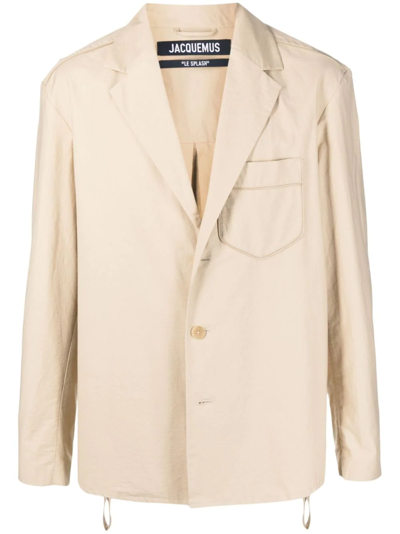 Jacquemus La Vesta Pacalo Cotton Blend Jacket In Beige