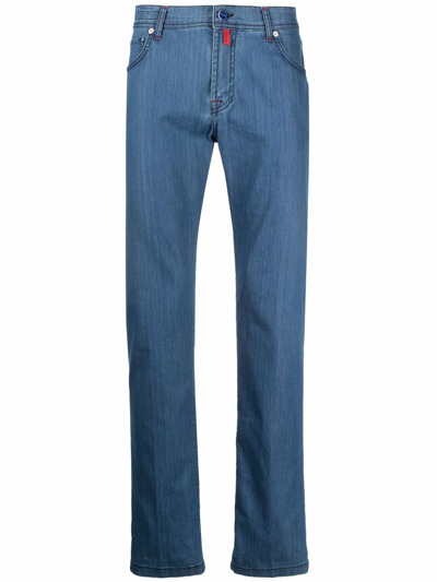 Kiton Basic Straight-leg Jeans In Blue