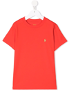 Polo Ralph Lauren Logo-embroidered Cotton T-shirt In Red