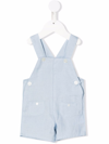 Tartine Et Chocolat Chenille-texture Patch-pockets Dungarees In Blue