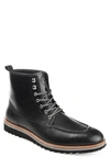 Thomas & Vine Thomas And Vine Mitchell Leather Moc Toe Ankle Boot In Black