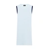 Jacquemus Sorbetto Contrast-trim Knitted Mini Dress In Light Blue