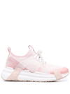 Moncler Lunarove Panelled Sneakers In Rosa