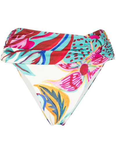 Patbo Floral-print Bikini Bottoms In Grün