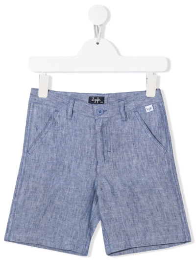 Il Gufo Kids' Three-pocket Bermuda Shorts In Gnawed Blue