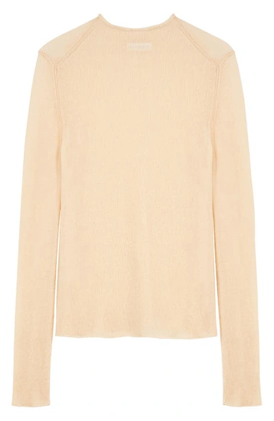 Jil Sander Roll-neck Fine-knit Jumper In Natural