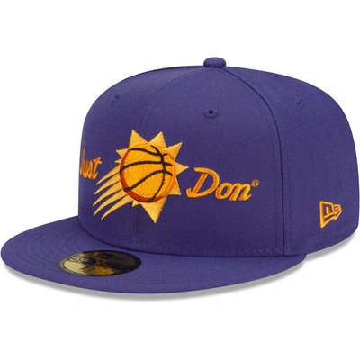 New Era Men's  X Just Don Purple Phoenix Suns 59fifty Fitted Hat