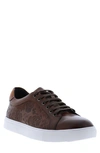Robert Graham Men's Bait Skull-embossed Low-top Sneakers In Cognac