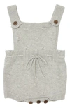 Ashmi And Co Emma Knit Cotton Romper In Gray
