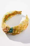 Anthropologie Brianna Knotted Headband In Green