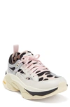 Brandblack Saga Sneaker In White/silver/leopard/pink