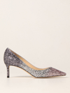Jimmy Choo Romy 85mm Glitter Degrade High-heel Pumps In Pink