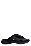 Mcq By Alexander Mcqueen Mcq Alexander Mcqueen Striae Panelled Sliders In Black