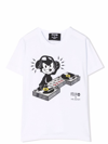 Neil Barrett Cartoon-print Cotton T-shirt In Bianca