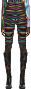 Andrej Gronau Ssense Exclusive Multicolor Stripe Bike Shorts In Multi