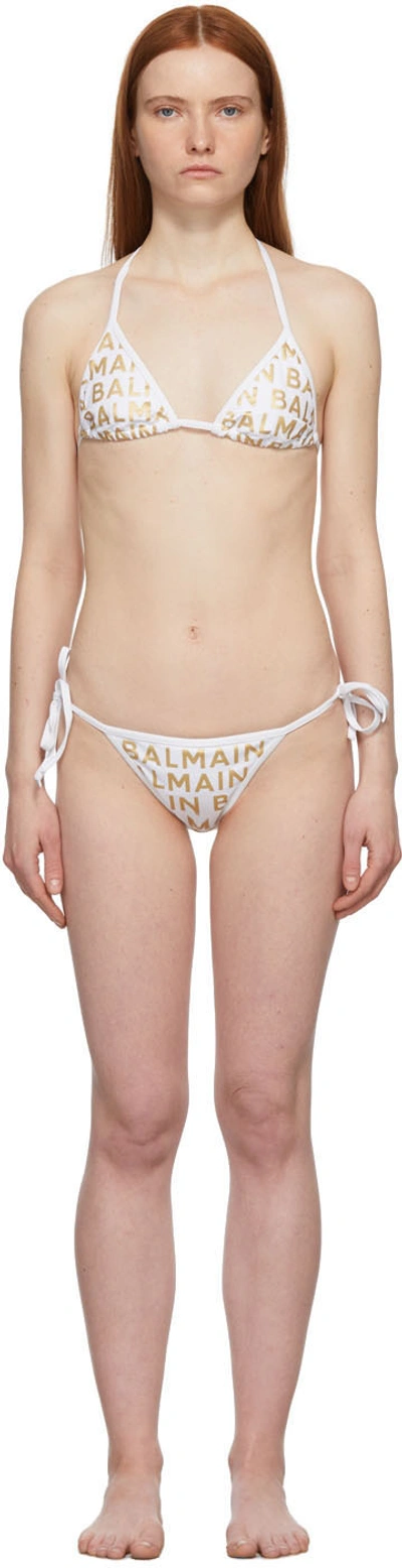 Balmain 两件式比基尼套装 In Whitegold