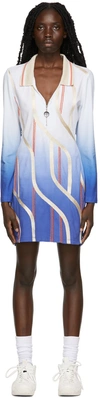 AHLUWALIA BLUE BRAID POLO DRESS