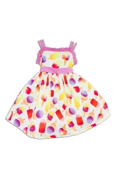 Joe-ella Kids' Ice Cream Print Dress In Neutral