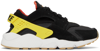 Nike Black & Yellow Limited Edition Air Huarache Sneakers In 1 Black/yellow Strik