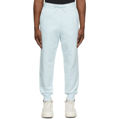 Y-3 Men's Classic Terry Cuffed Pants In Blue Tint