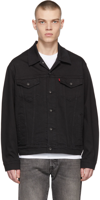 Levi's Levis Men's Big & Tall Hooded Trucker Denim Jacket In Dark Horse Trucker